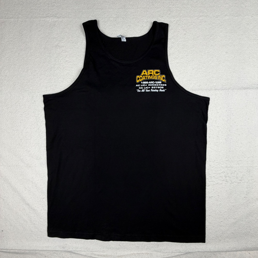 Alstyle Classic ARC Coatings Inc Graphic Tank Top XL Black Lifted Truck Workwear
